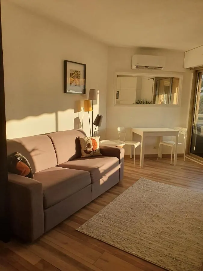 Bel Appartement A 50M De La Plage, 2 Pieces Climatisees, Parking Prive Antibes Apartment