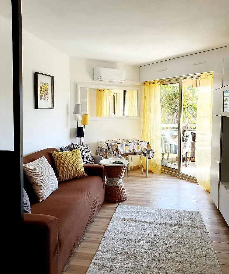 Bel Appartement A 50M De La Plage, 2 Pieces Climatisees, Parking Prive Antibes France