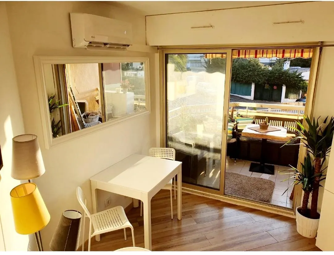 Bel Appartement A 50M De La Plage, 2 Pieces Climatisees, Parking Prive Antibes